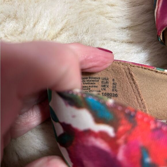 christian siriano floral peep toe heels size 8 - Picture 5 of 11